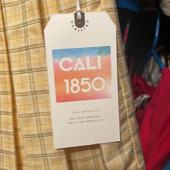 Light yellow pleated skirt XS - Picture 3 of 3